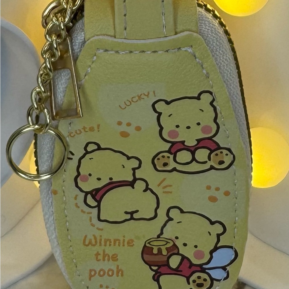 Honey Pooh Cub Keychain FOB Pouch